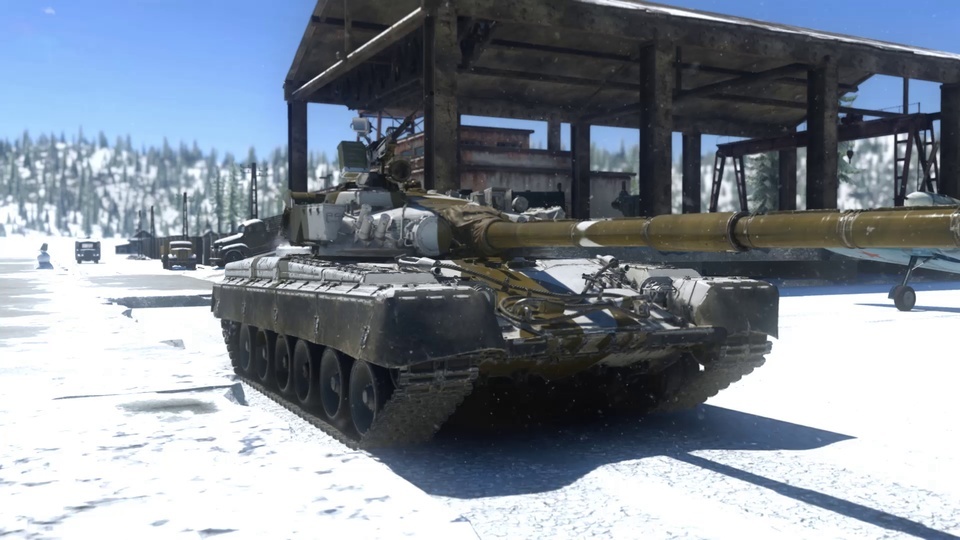 Tanques en la nieve