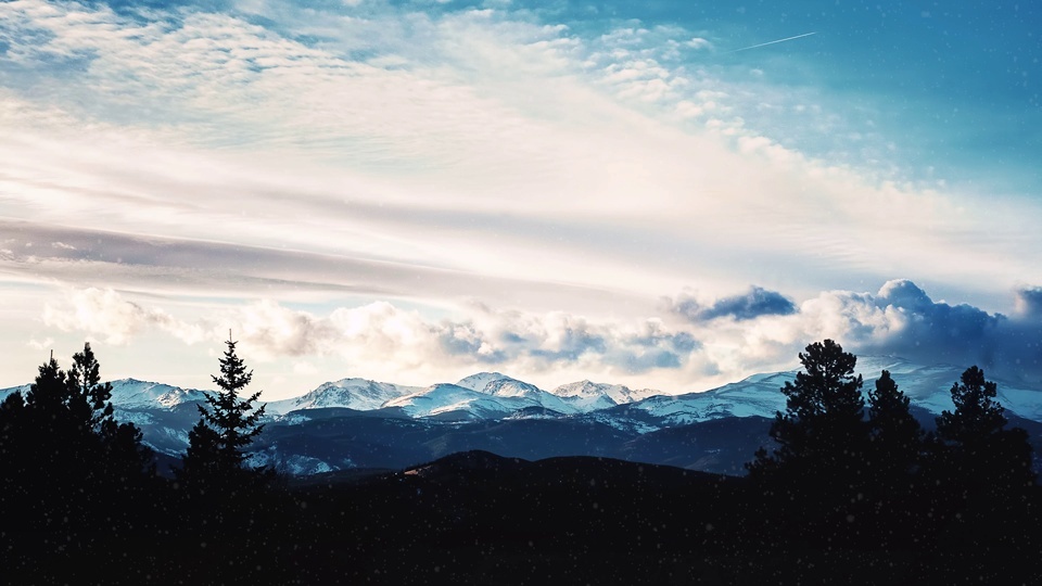 美丽的雪山