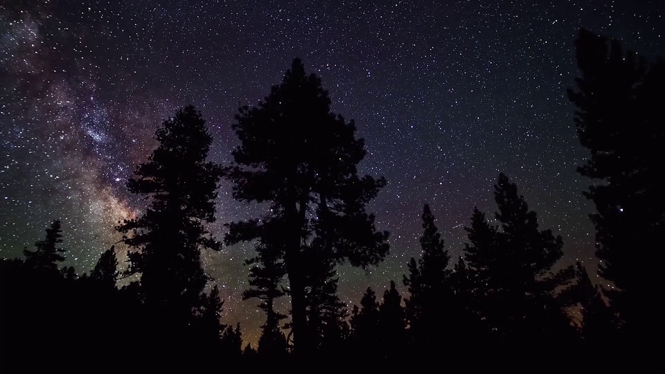 Céu estrelado brilhante