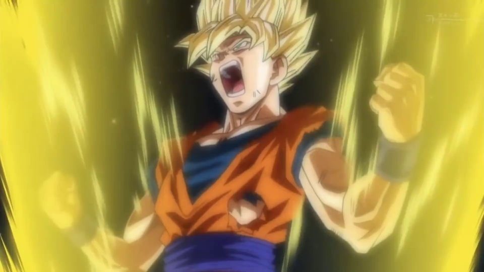 Le super Saiyan se transforme