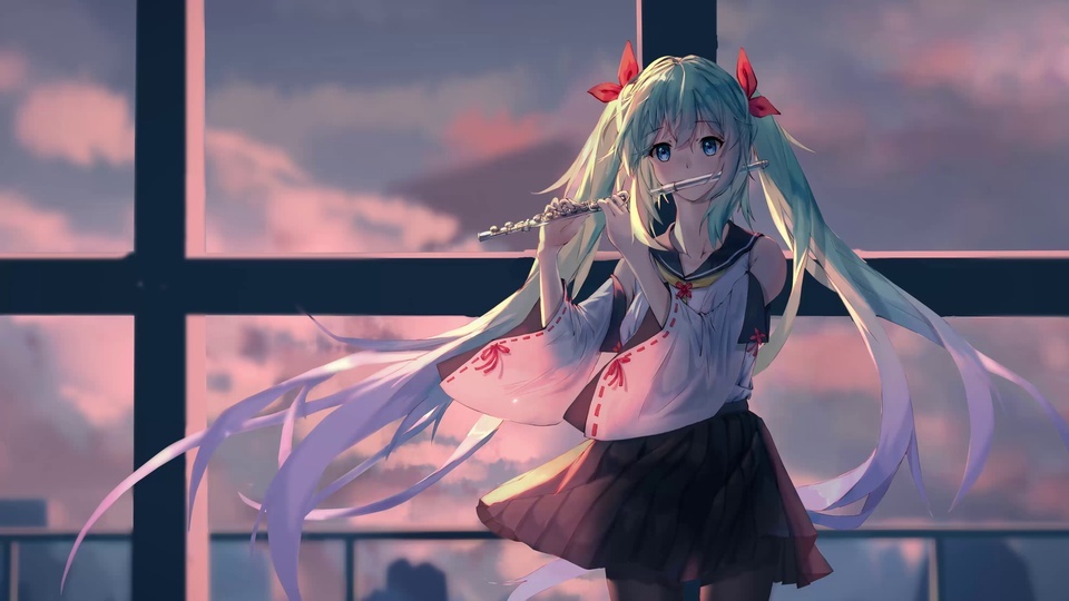 吹笛子的初音未来