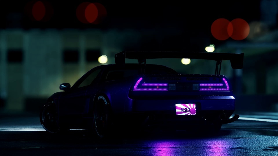 Night sports car