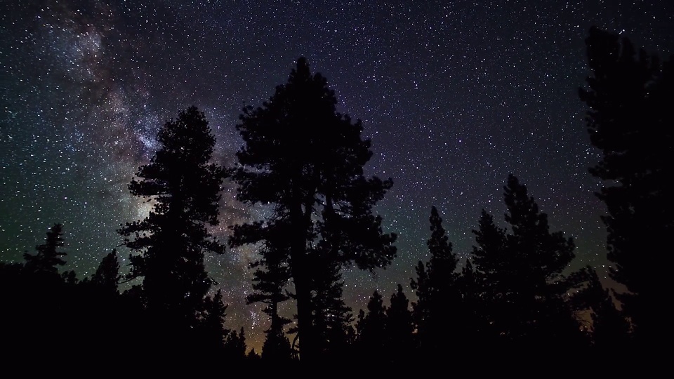 Céu estrelado brilhante