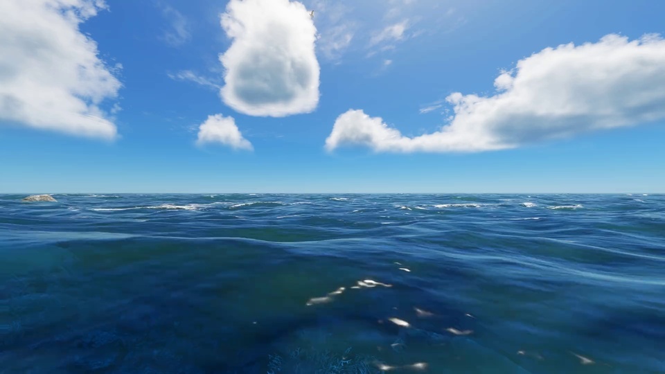 Peaceful sea surface