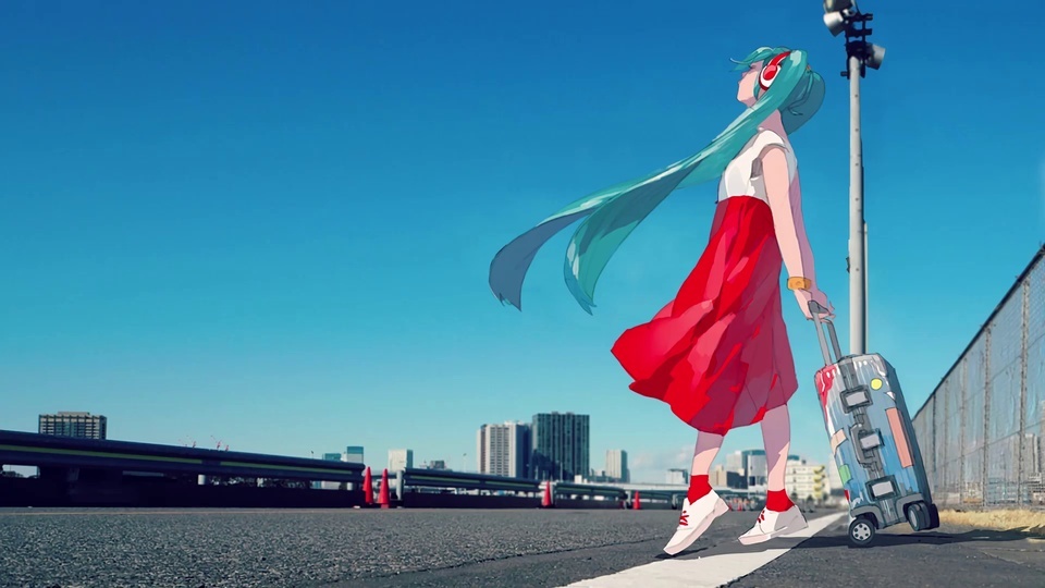 Hatsune Miku Road Seamless