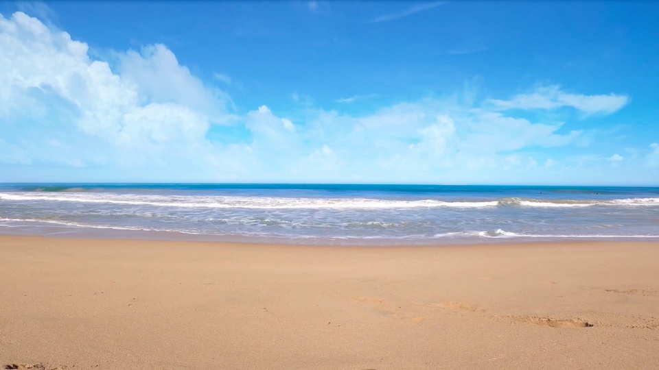 4K Blue Ocean and Sky