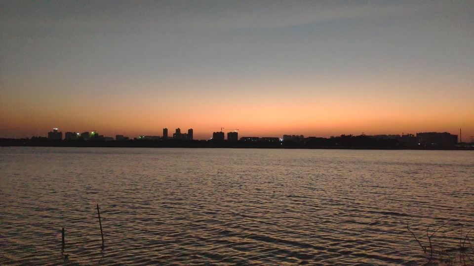 Sunset fishing boat