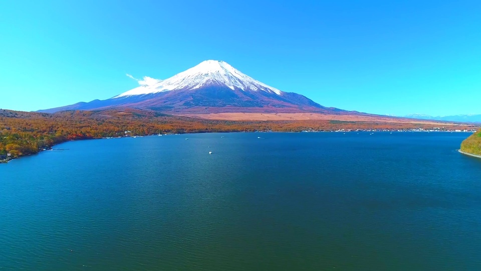 Aerial photography at the foot of Mount Fuji