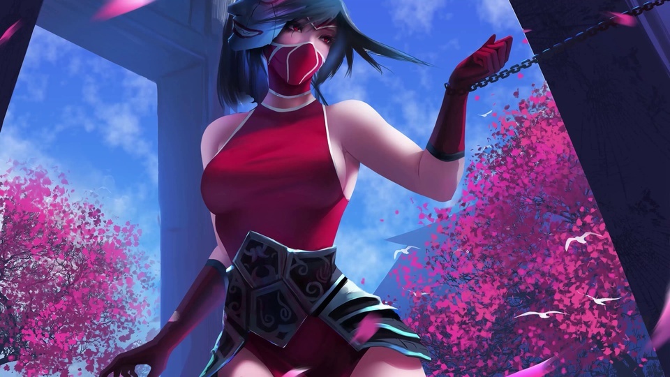 League of Legends Akali Scarlet