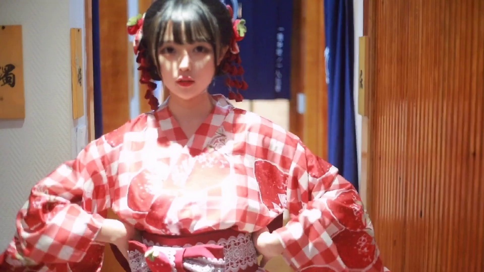 Strawberry kimono is a nine year old