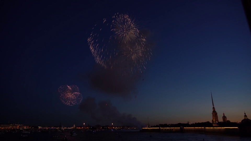 Noite de fogos de artifício de São Petersburgo