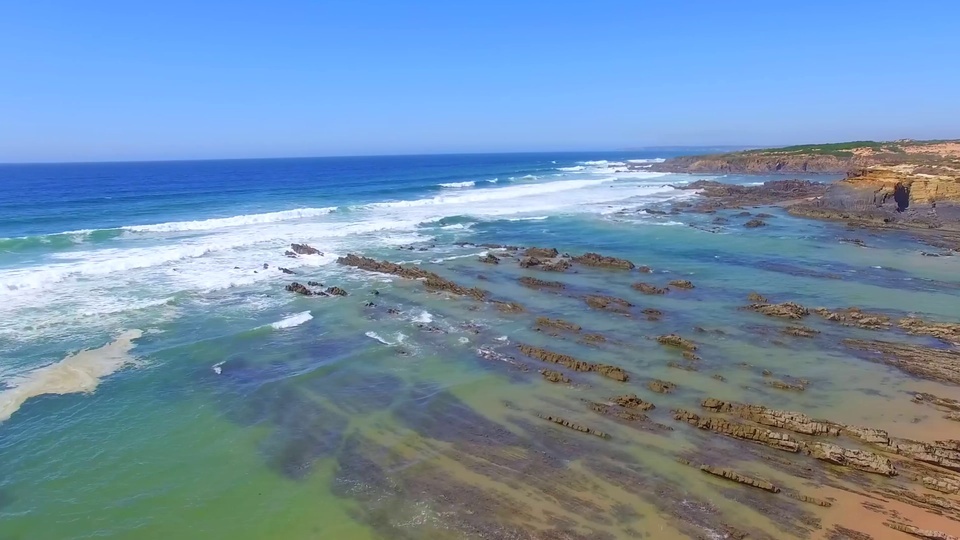 Vista panorâmica da praia