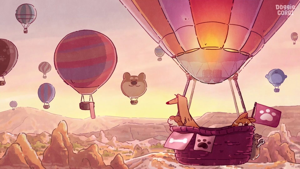 Hot air balloon cures corgi