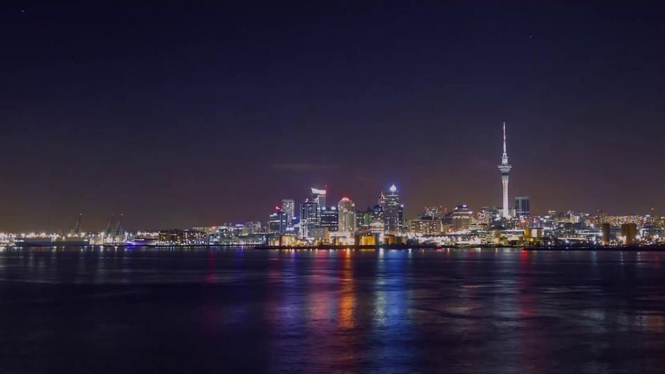 Vue de la ville la nuit