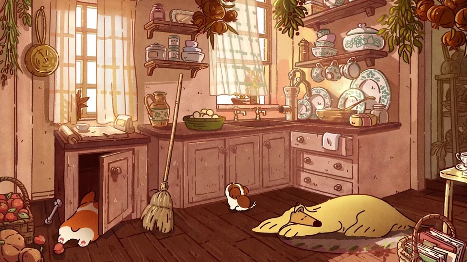 Afternoon kitchen