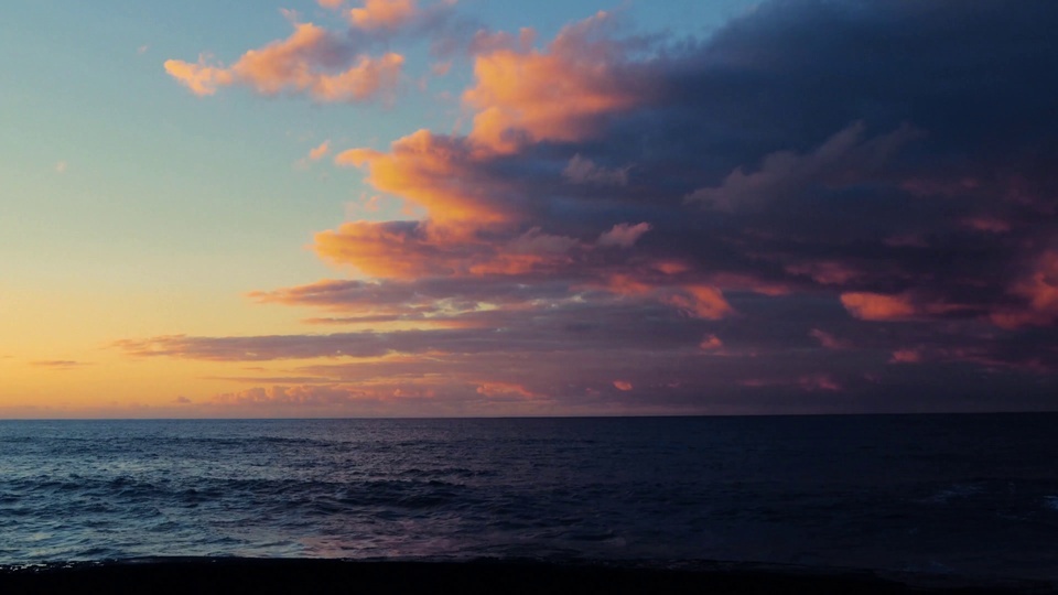 Crepúsculo do pôr-do-sol 4K