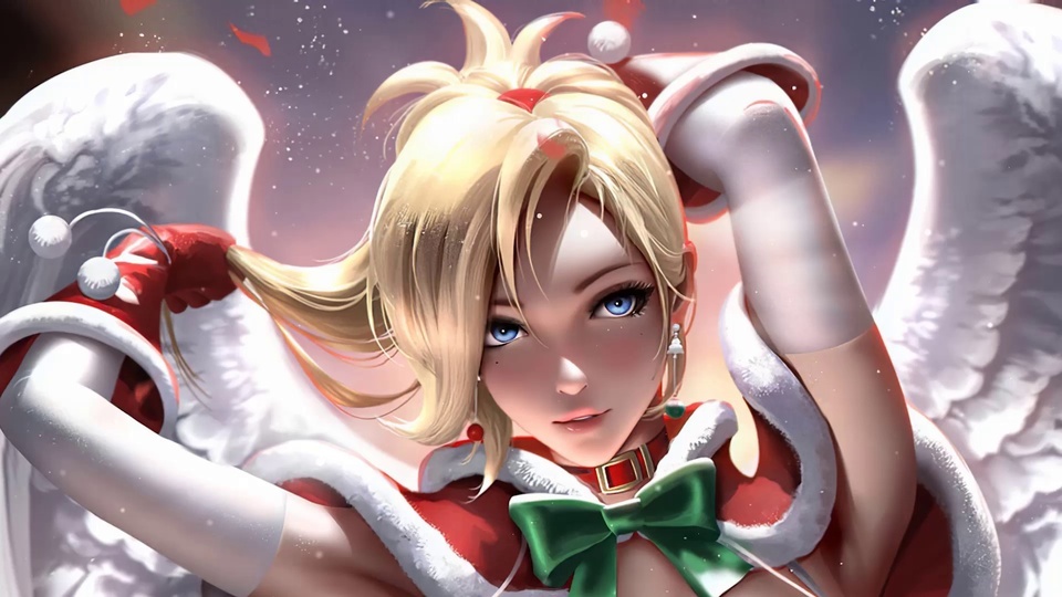 El ángel de Navidad Mercy