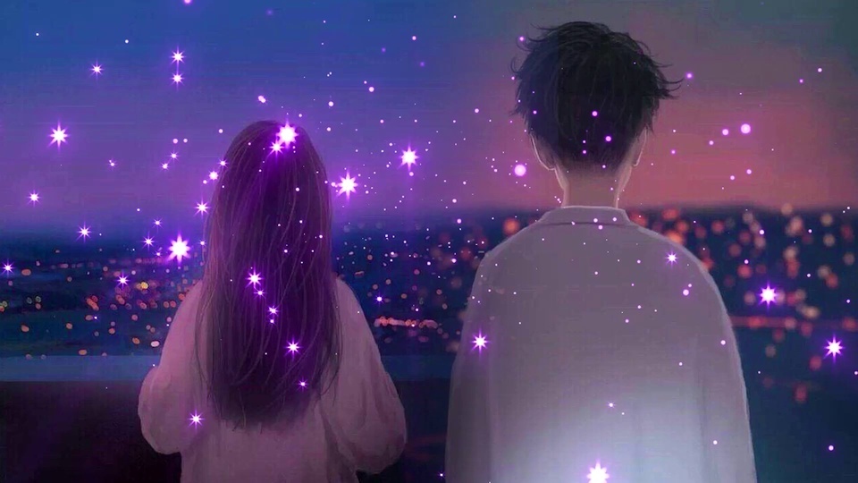 The couple's eyes are full of stars and rivers