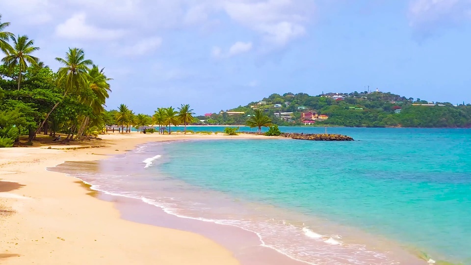 4K St. Lucia Beach