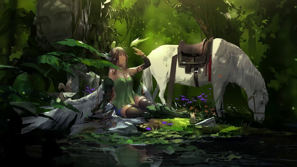 Ilustração Forest Girl