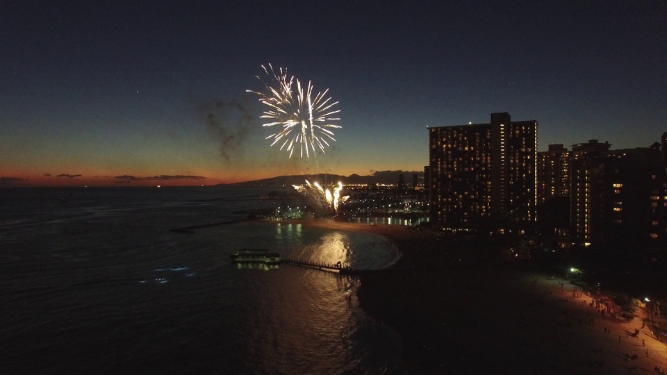 Fogos de artifício urbanos