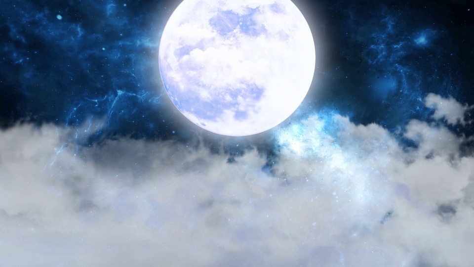 Cloud full moon