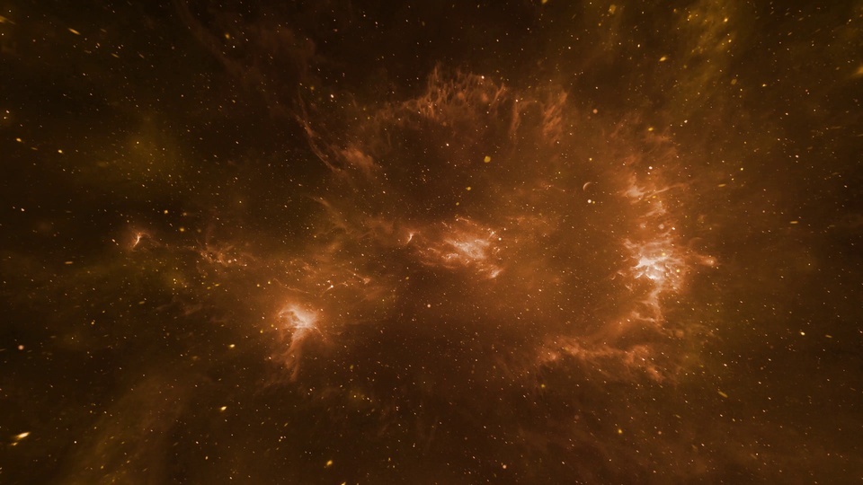 4K Céu Estrelado Dourado