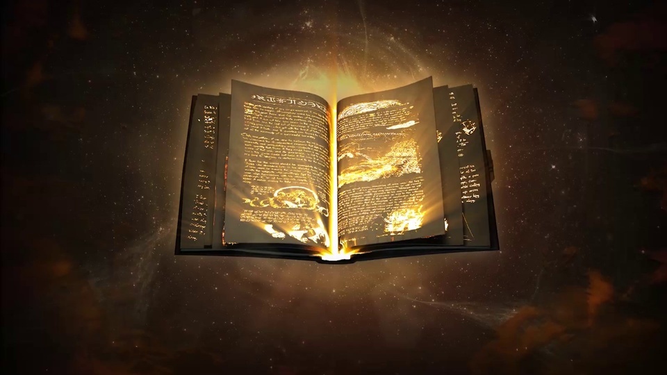 Golden ancient book