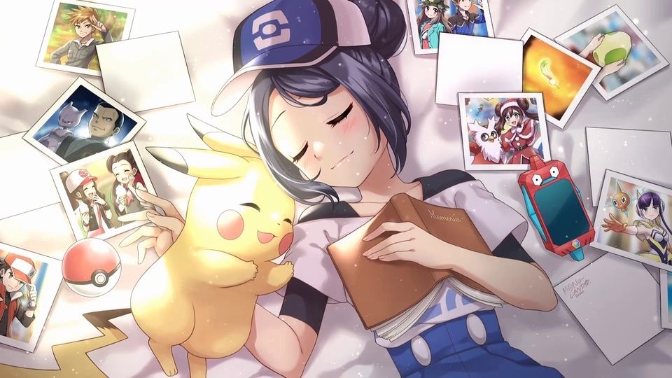 Pikachu and the Beautiful Girl