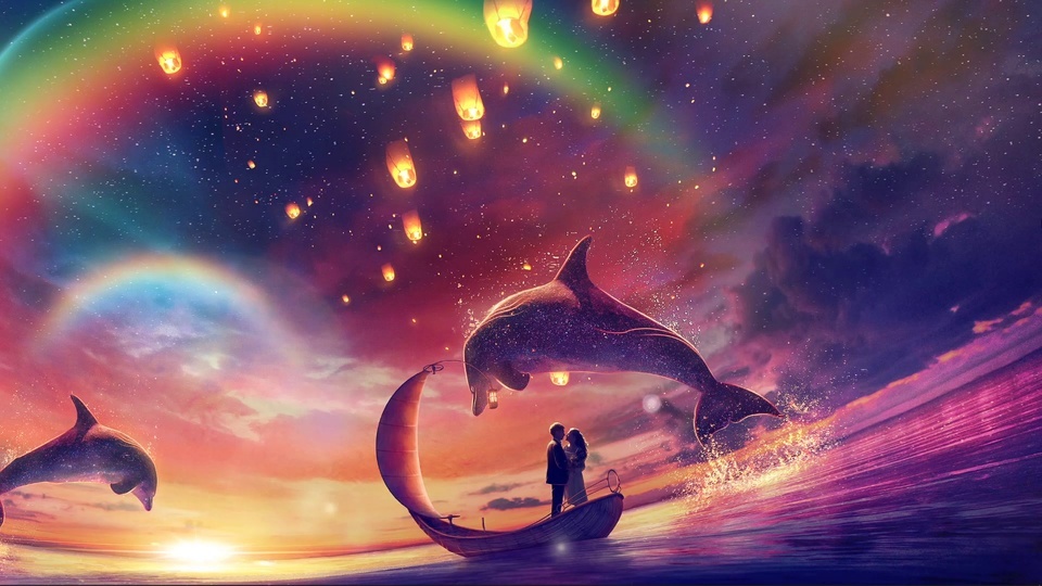 Love under the dreamy sky