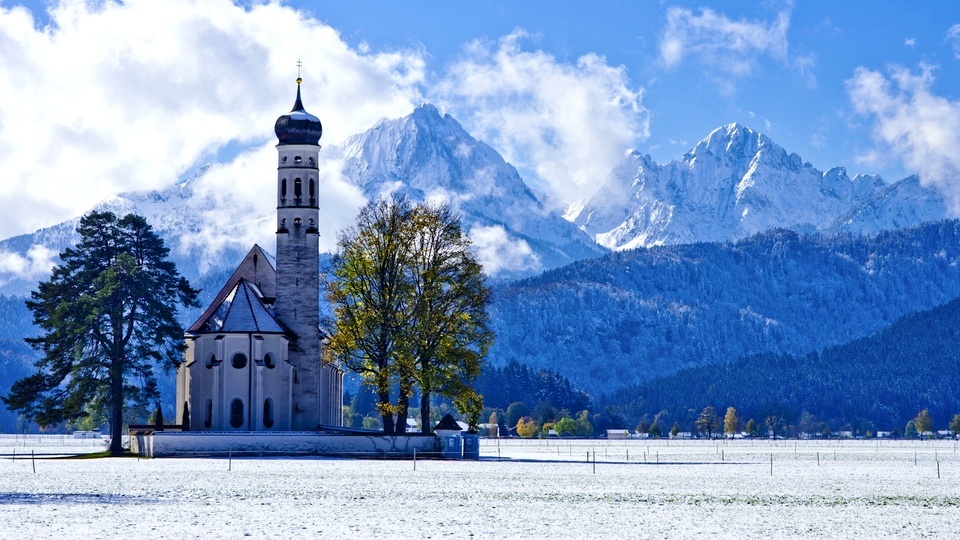 German Castle Snow Mountain