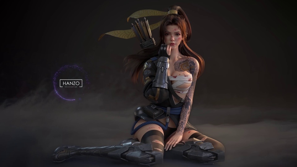 3D Samurai Beauty