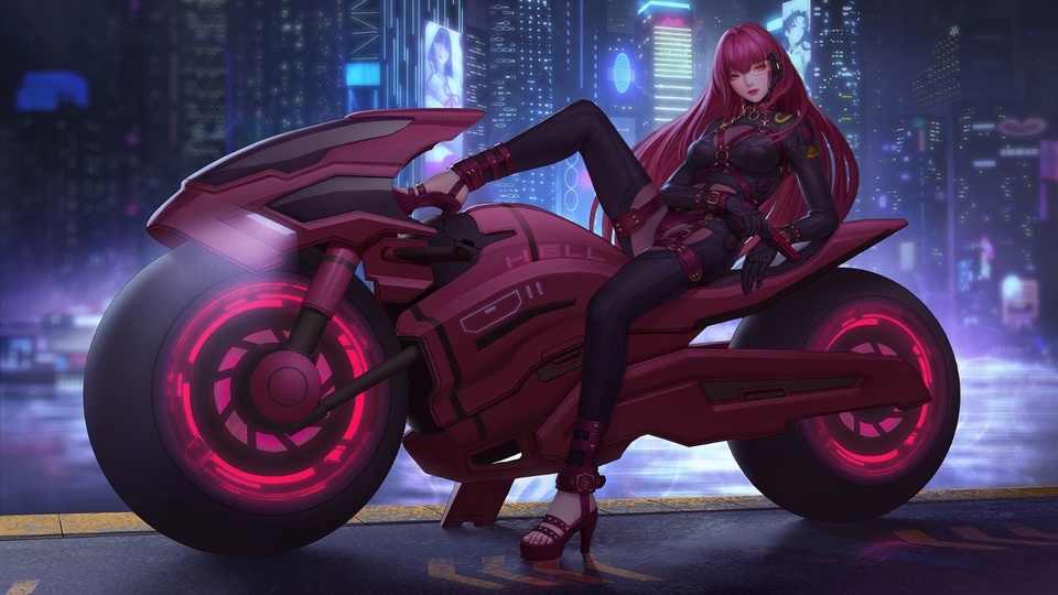 Motorcycle Beauty Girl