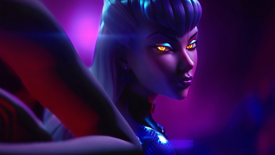 KDA girl group Evelyn, the dark queen