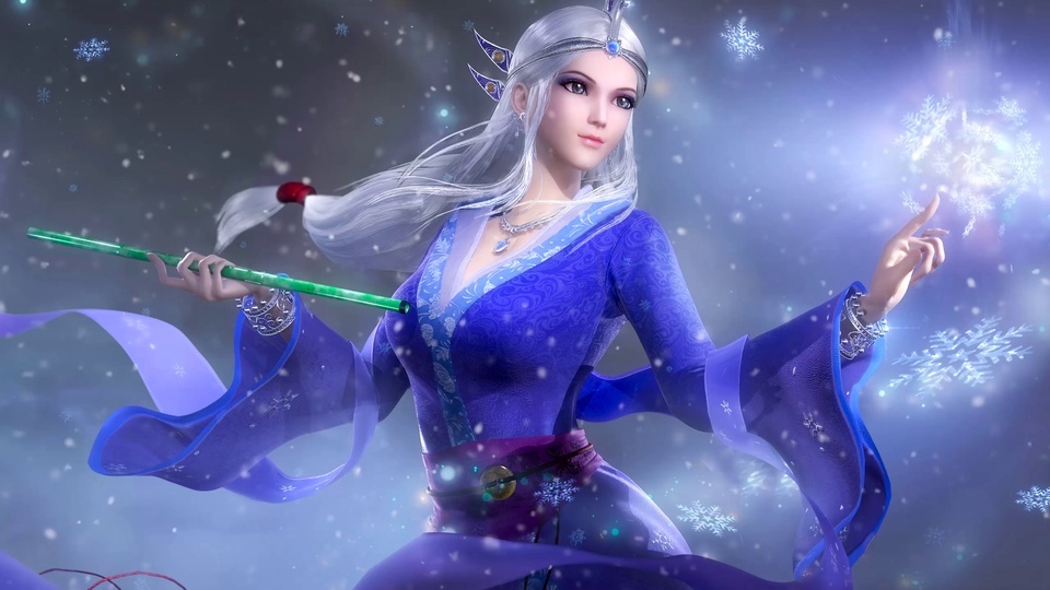 Qin Dynasty Bright Moon Snow Girl