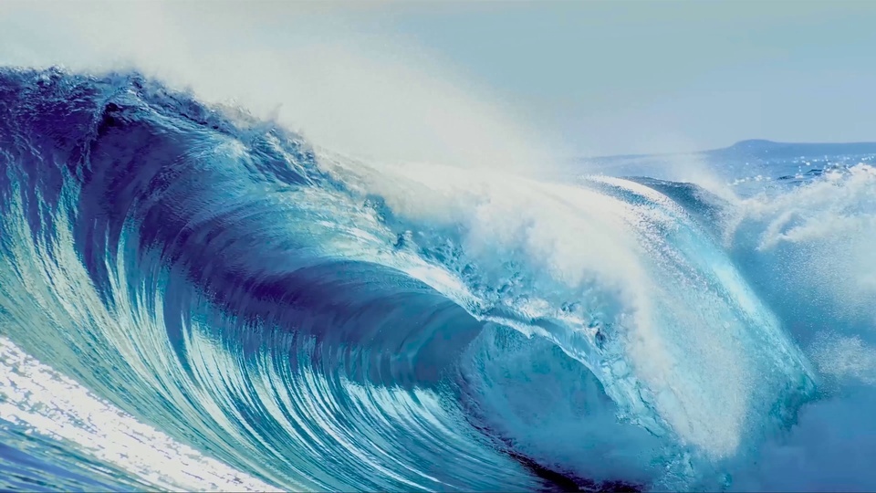 Olas en cámara lenta