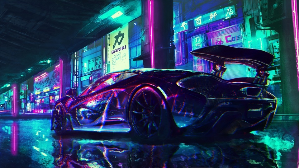 2k Cyberpunk Sports Car Audio Interaction