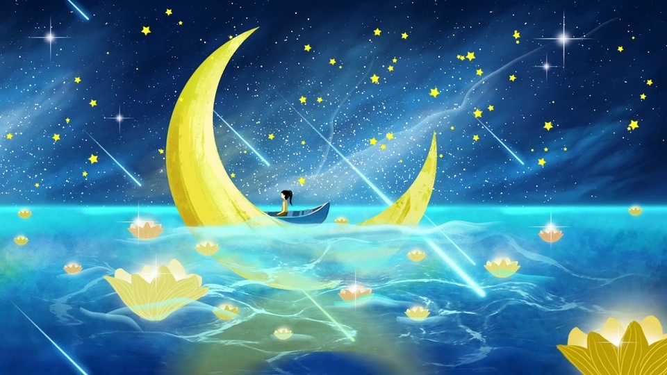 Beautiful Starry Sky Boat