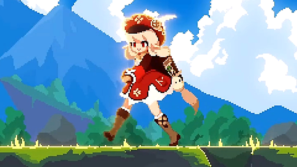 Genshin Impact Kerry~(HD cute pixel style)