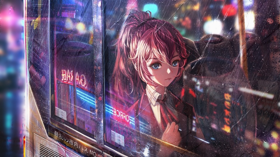 雨中少女