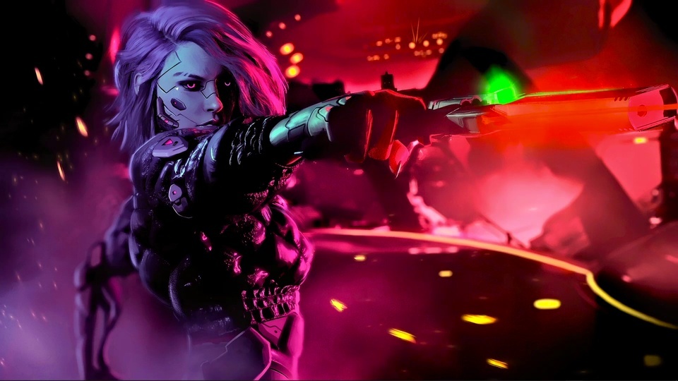 Cyberpunk, la future fille de combat