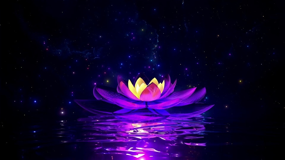 Purple lotus lamp