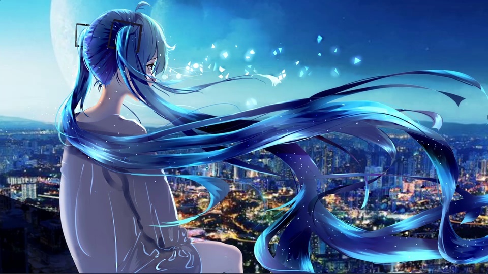 初音背影