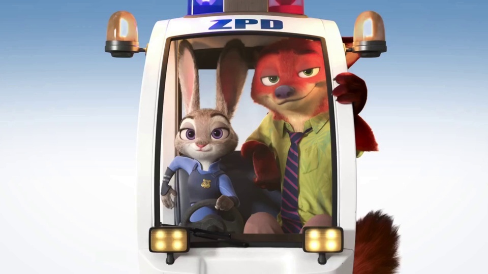 Fox in police car~ Zootopia