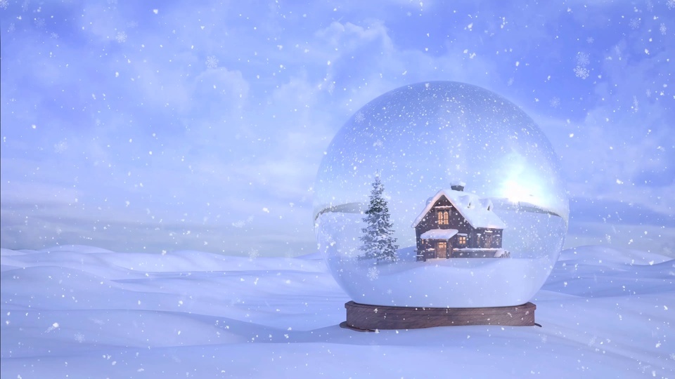 Snow glass ball