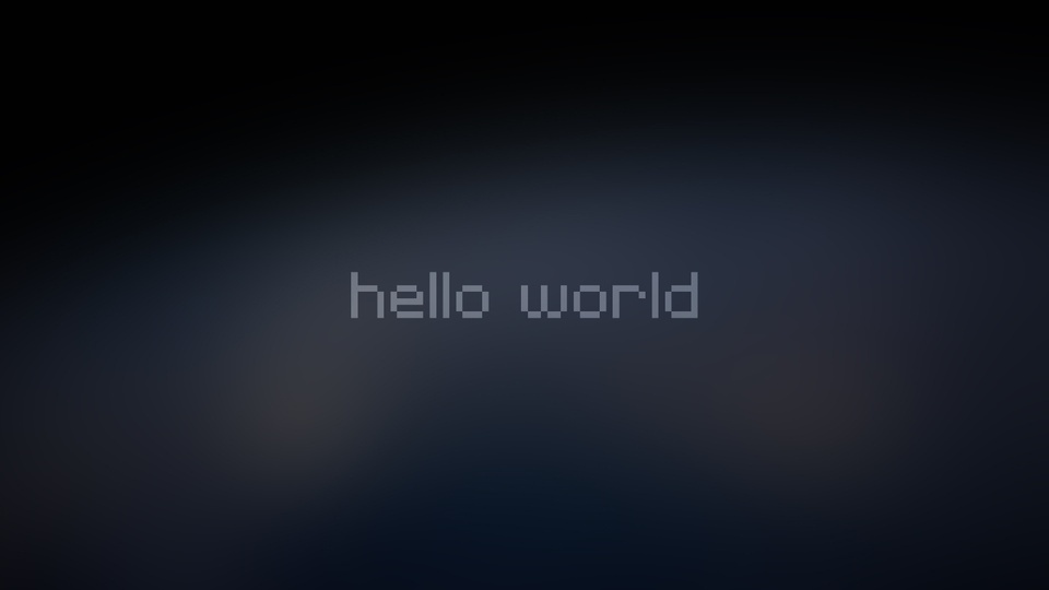 Hello world