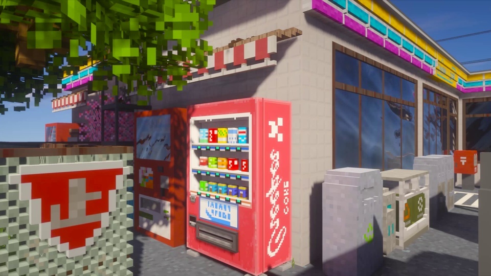 Minecraft, convenience store corner