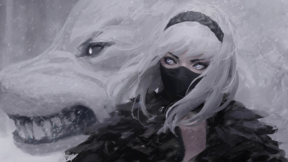 Ninja white wolf