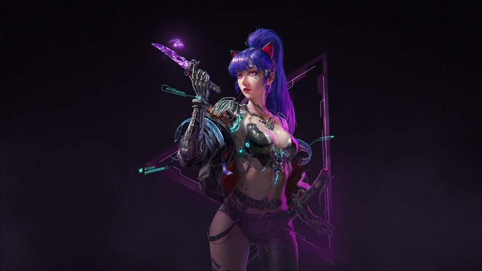 Cyberpunk Mechanical Girl