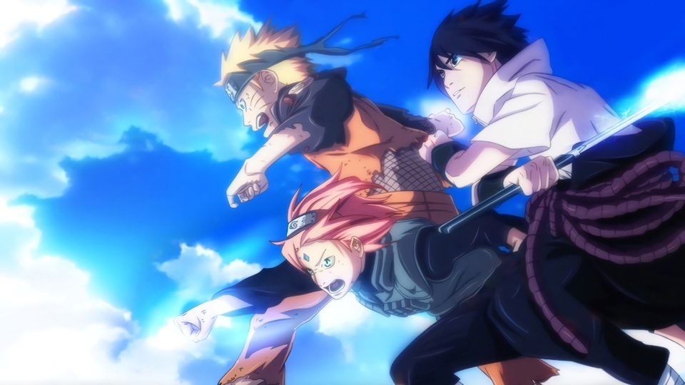 Naruto, the trio.